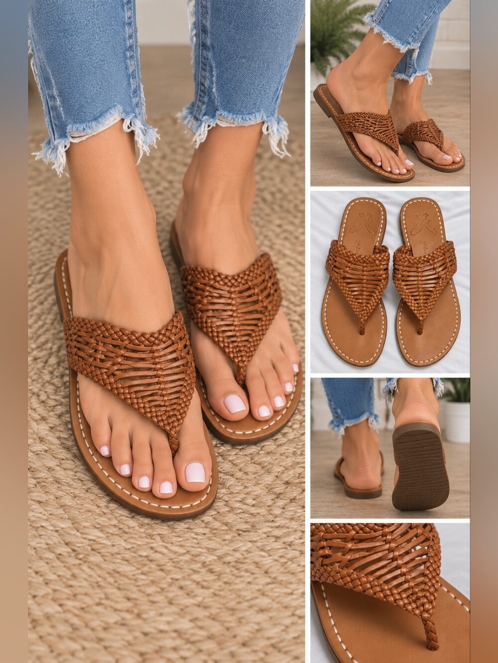 American eagle Women's size 7 brown strap sandals #26